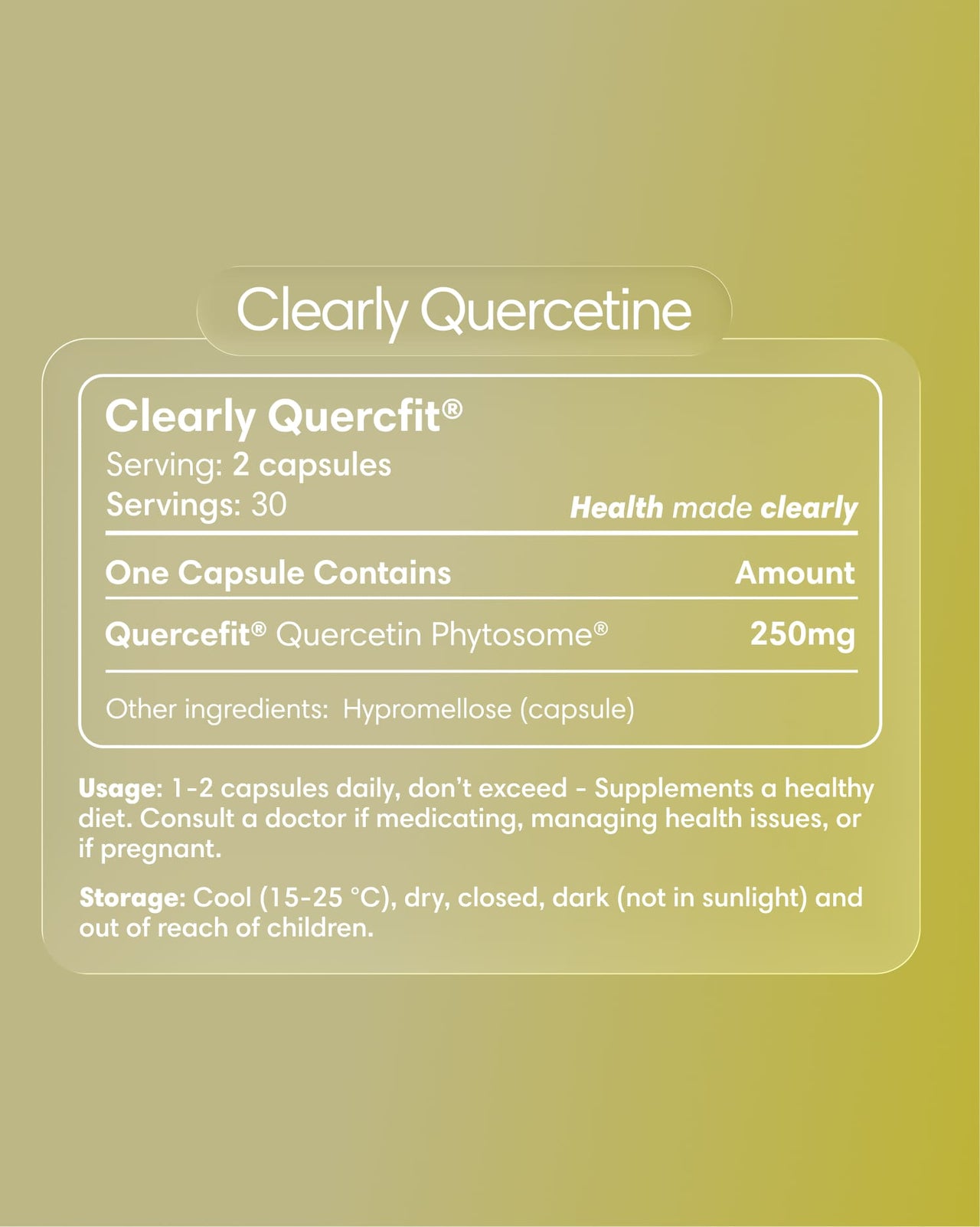  Clearly - Quercetine